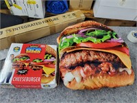 Super Sized 24in Stuffed Cheeseburger Food Plushie