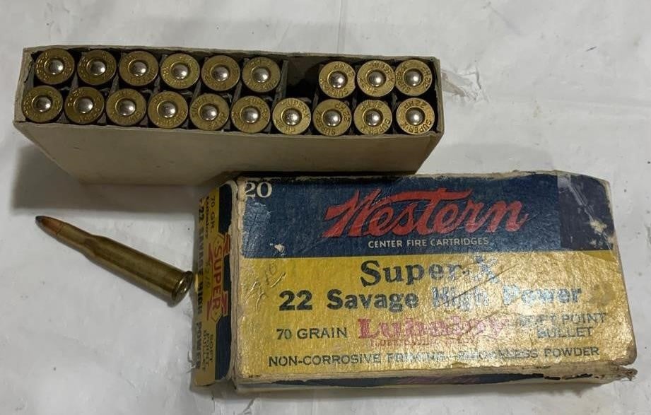 Western 22 Savage High Power Cartridges