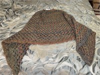 Hand crocheted poncho XL