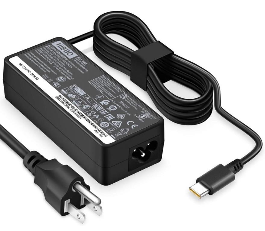 Charger for Lenovo Laptop Computer 65W 45W USB C