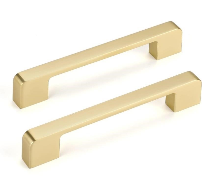 10 Pack 5 inch Brushed Gold Cabinet Pulls