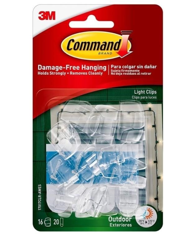 Command Outdoor Light Clips 64 total