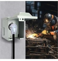 Welding power outlet box