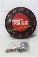 Vintage Coca-Cola Metal Elec Clock,needs attention