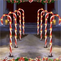 8 PCS Candy Cane Christmas Decorations for Yard