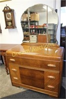 Vintage 3 Drawer Dresser & Mirror with Original