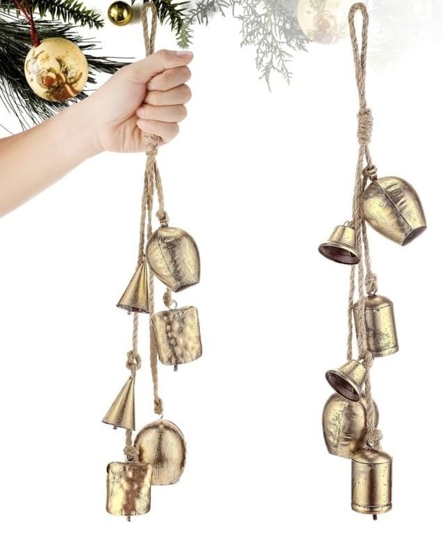 Tandefio 2 Sets Christmas Bells - 23.6" Length