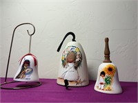 3 Pottery De Grazia Bells