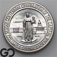 1936-S Columbia Commemorative 50c, Gem BU+ Bid:240