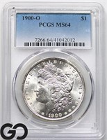 1900-O Morgan Silver Dollar, PCGS MS64 Guide: 125