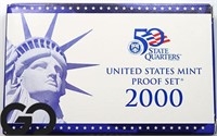 2000 US Mint Proof Set, w/ State Quarters