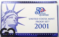 2001 US Mint Proof Set, w/ State Quarters