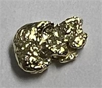 About 1/4" REAL Gold Nugget, about .3 Gram!