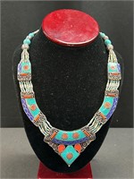 Tibetan choker style necklace