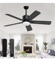 Biukis Ceiling Fan with Light and Remote, 52 Inch