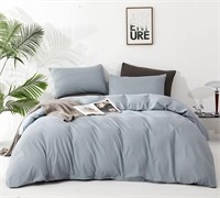 Luxlovery Haze Blue Comforter Set Size King