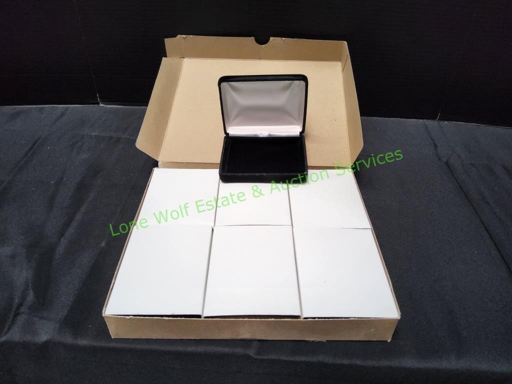 (6) Black Bracelet Gift Boxes