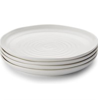 Elanze Designs set of 4 ceramic glazed plates