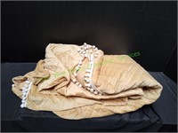 Lifer Evo Velvet Bed Dust Ruffle Bedskirt w/Pompom