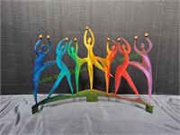 Dancing Hanukkah Metal Art Candle Holder