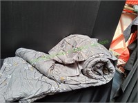 Nanko Grey/Floral Tree 3pc Queen Comforter Set