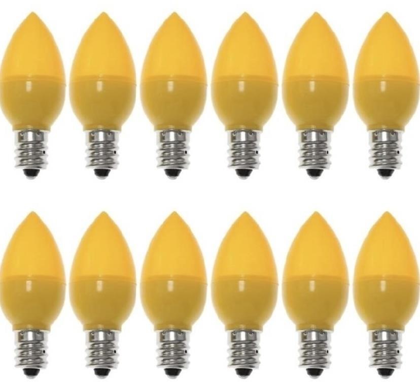 50 Pack LED Christmas E12 Replacement Bulbs