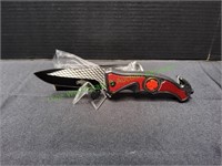 Master USA Fire Department Pocket Knife w/ Clip