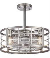Eatich Caged Ceiling Fan with Lights