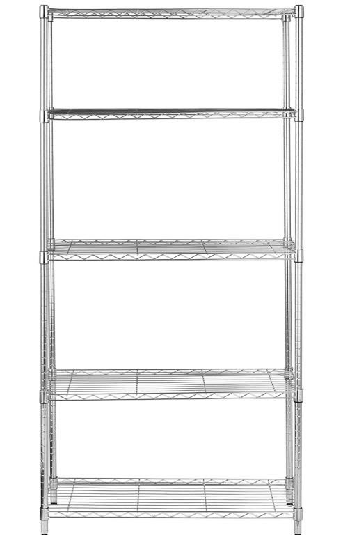Amazon Basics heavy duty metal storage shelf