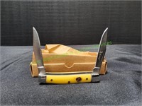 Elk Ridge 2-Blade Bone Handle Pocket Knife