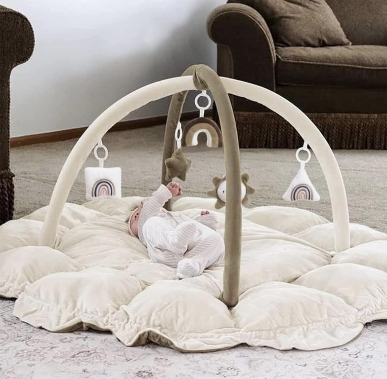 Mallify 5-in-1 Thick & Plush Baby Play Gym