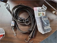 TARP CLIPS AND BUNGEE CORDS