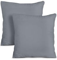Pair of Gray Utopia Bedding Pillows