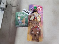 TY BEANIE BABY AND A FALL OUT FIGURINE