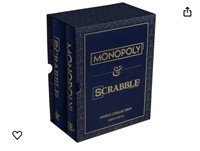 Monopoly & Scrabble Indigo Bookshelf Game