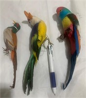 Vintage Paper Bird Ornaments