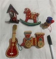 Vintage Wood Ornaments