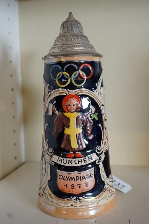 Vintage 1972 Munchen Olympics Beer Stein