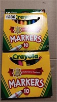 2 BOXS OF CRAYOLA MARKERS