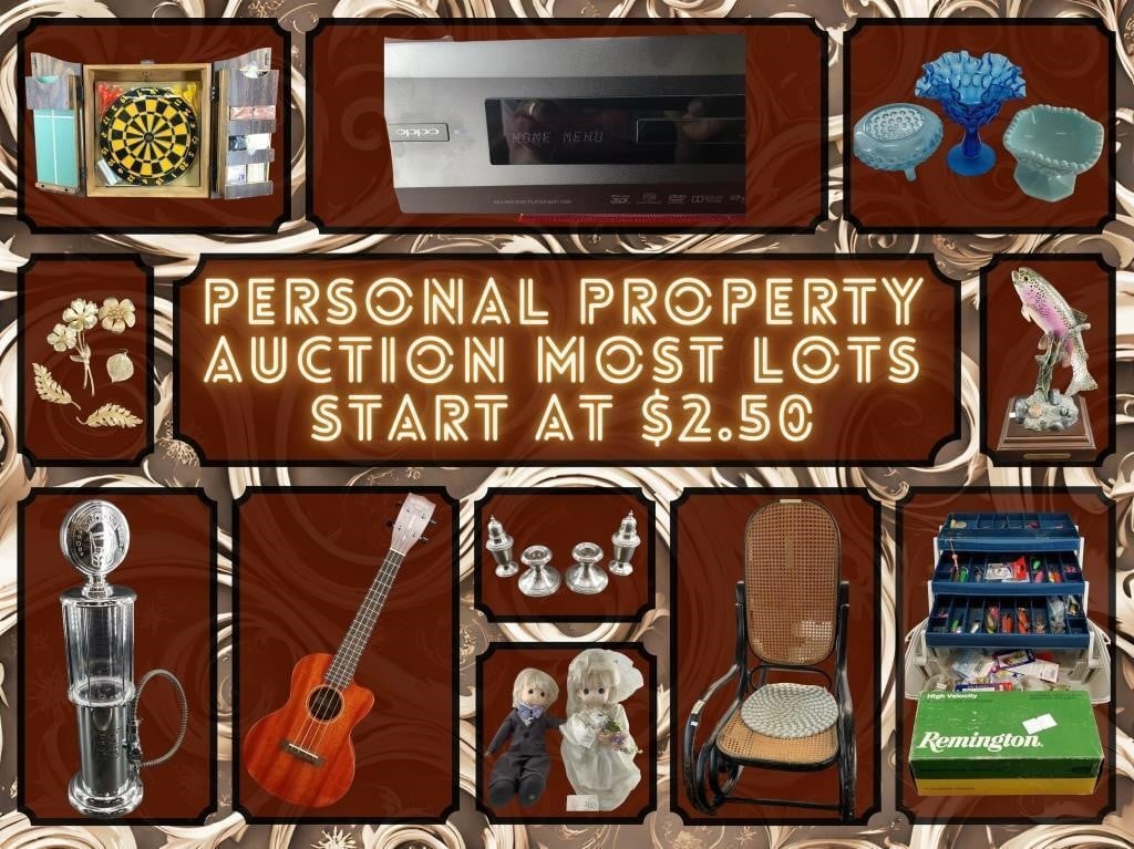 Personal Property Auction, May 9th