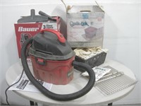 Qwik-Cook & 3gal Bauer Shop Vacuum Powers On
