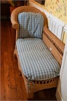 Wicker Rattan Chaise Lounge