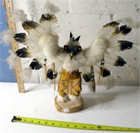 Handcarved Native American Eagle Doll 19 x 16