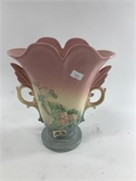 Roseville 9" Tall pink and floral vase