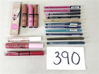 Nyx Eyeliner, Lip Color & Gloss, Brow Tint Pencil