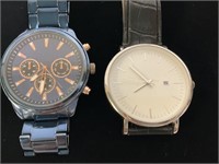 2 Mens Watches Accutime & ?