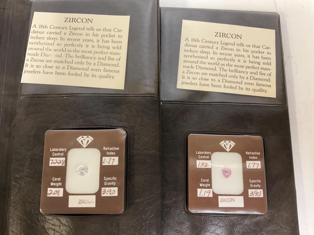 2 Zircon Stones, 2.01 & 1.19 Carats