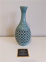 Vintage Korean Porcelain Celadon Flower Vase