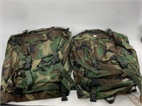 Pair of standard issue military backpack, very dur