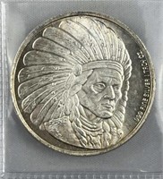 1oz Silver Indian Chief Round .999